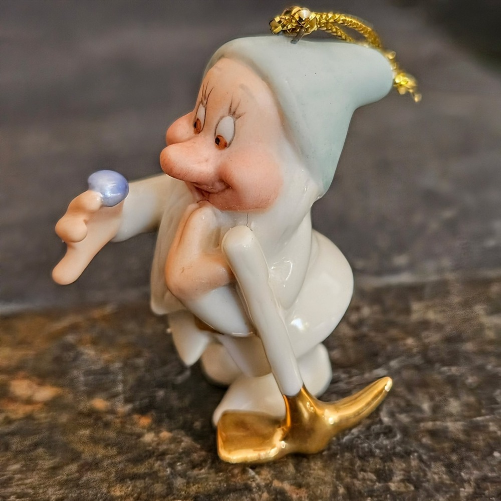 Disney Tree Set Snow White 7 Dwarfs Ornament Lenox COA Box New Open Box Complete